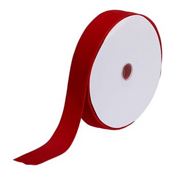 Velvet Ribbon 1 1/2 Inch x 25 Yard Single Face Spool Silky for Gift Wrapping