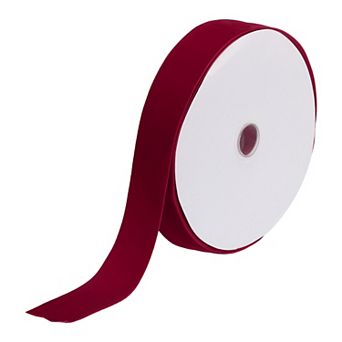 Velvet Ribbon 1 1/2 Inch x 25 Yard Single Face Spool Silky for Gift Wrapping
