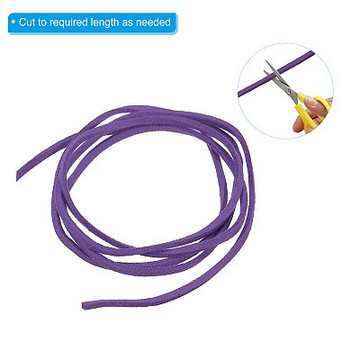 5.5 Yards x 3mm Faux Suede Leather Cord, Leather Lace String for Beading Making DIY Crafts