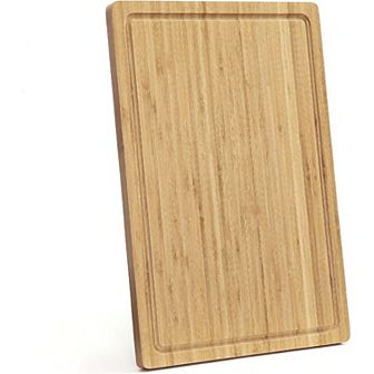 Wood Cutting Board for Kitchen, Wooden Butcher Block for Meat and Vegetables