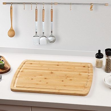 Extra Large Cutting Board, Meal Prep & Serving Wooden Cutting Board for Kitchen