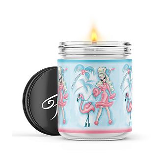 Doll Walking Flamingo 16-oz Candle Jar - Volcano