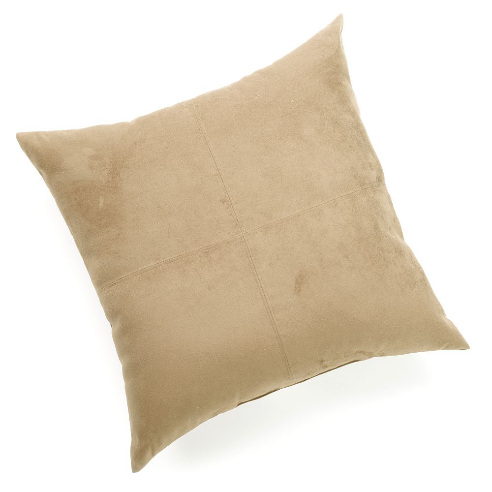 Faux Suede Decorative Pillows Poufs