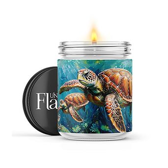 Sea Turtles 16-oz Candle Jar - Sweet Orange & Chili Pepper