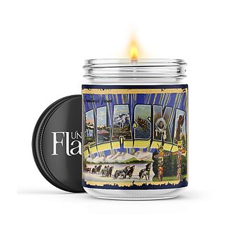 Greetings From Alaska 16-oz Candle Jar - Sea Salt & Peony
