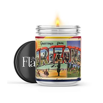 Greetings From Arizona 16-oz Candle Jar - Mahogany Teakwood