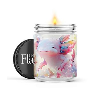 Axolotls 16-oz Candle Jar - Wildflowers