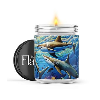 Great White Sharks 16-oz Candle Jar - Volcano
