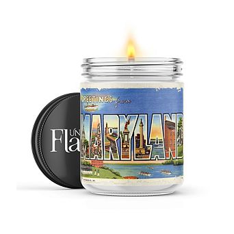 Greetings From Maryland 16-oz Candle Jar - Warm Vanilla Sugar
