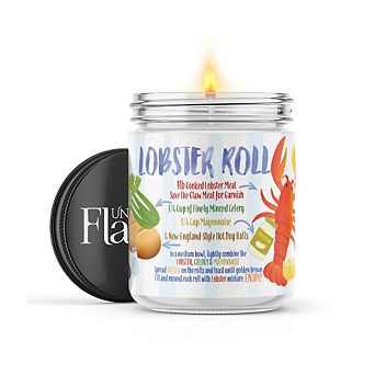 Lobster Roll Recipe 16-oz Candle Jar - Wildflowers