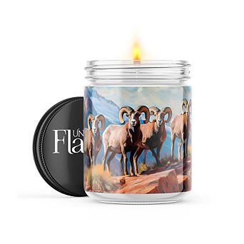 Big Horn Sheep 16-oz Candle Jar - Volcano
