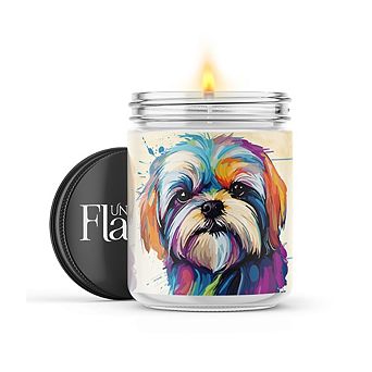 Shih Tzu 16-oz Candle Jar - Wildflowers