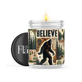 Bigfoot Believe 16-oz Candle Jar - Wildflowers