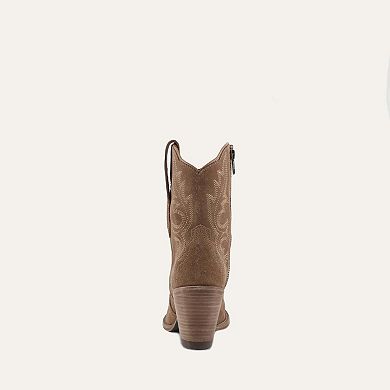 Brooke Leather Cowgirl Boots - Stylish Western Footwear & Comfort By Buck & Brana