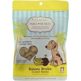 Cocotherapy Pure Hearts Coconut Cookies Banana Brulee, (1 Pouch), 5 Oz.