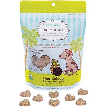 Cocotherapy Pure Hearts Coconut Cookies Pina Colada (pineapple Coconut), (1 Pouch), 5 Oz.