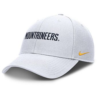 Men's Nike White West Virginia Mountaineers 2025 On-Field Rise Performance Adjustable Hat