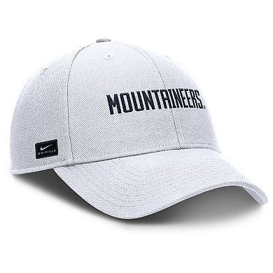 Men's Nike White West Virginia Mountaineers 2025 On-Field Rise Performance Adjustable Hat