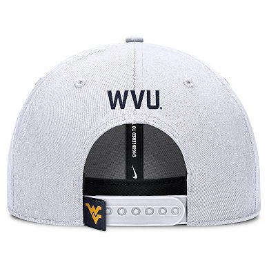 Men's Nike White West Virginia Mountaineers 2025 On-Field Rise Performance Adjustable Hat