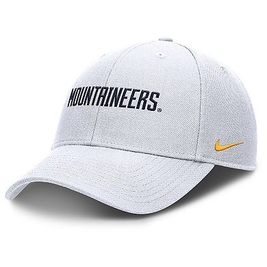 Men's Nike White West Virginia Mountaineers 2025 On-Field Rise Performance Adjustable Hat