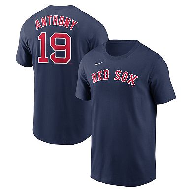 Men's Nike Roman Anthony Navy Boston Red Sox Fuse Name & Number T-Shirt