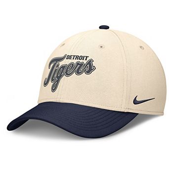 Men's Nike Natural/Navy Detroit Tigers Statement Rise Performance Flex Hat