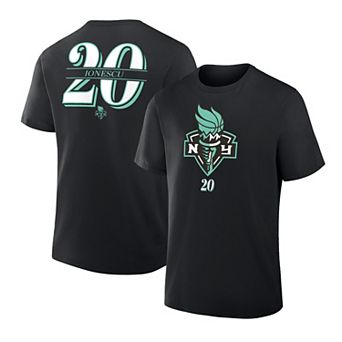 Men's Fanatics Sabrina Ionescu Black New York Liberty In The Paint Name & Number T-Shirt