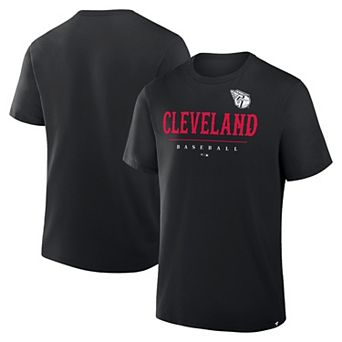 Men's Fanatics Black Cleveland Guardians Color Pop Legacy Clubhouse T-Shirt