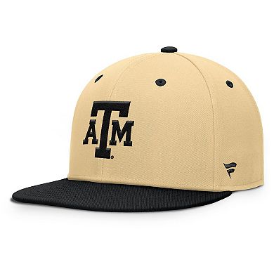 Men's Fanatics Khaki/Black Texas A&M Aggies Balance Fitted Hat