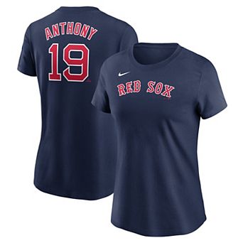 Women's Nike Roman Anthony Navy Boston Red Sox Fuse Name & Number T-Shirt