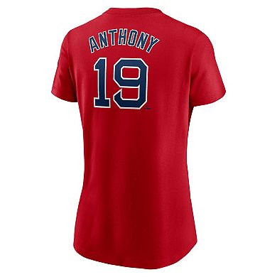 Women's Nike Roman Anthony Red Boston Red Sox Fuse Name & Number T-Shirt