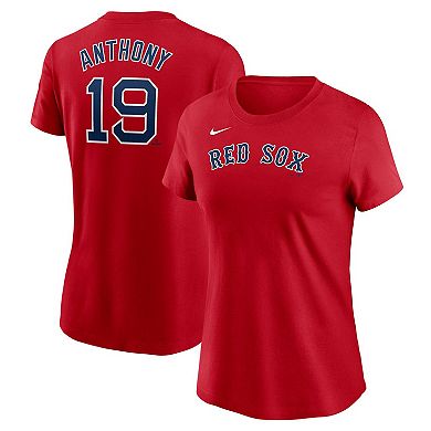 Women's Nike Roman Anthony Red Boston Red Sox Fuse Name & Number T-Shirt