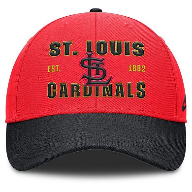 Men's Nike Crimson/Black St. Louis Cardinals Neon 90s Rise Adjustable Hat