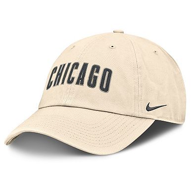 Men's Nike Natural Chicago Cubs Camo Pack Club Adjustable Hat