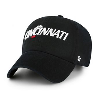 Men's '47 Black Cincinnati Bearcats Clean Up Adjustable Hat