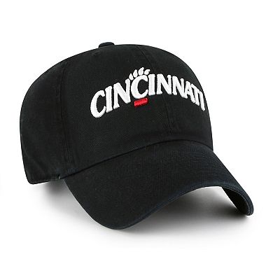 Men's '47 Black Cincinnati Bearcats Clean Up Adjustable Hat