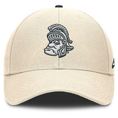Men's Nike Natural Michigan State Spartans Rise Legacy Adjustable Hat