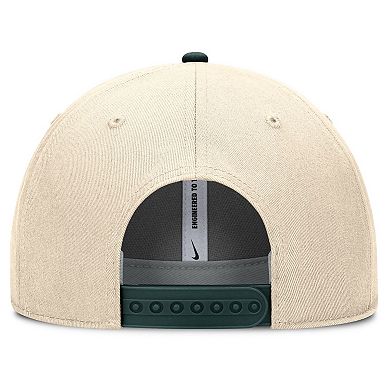 Men's Nike Natural Michigan State Spartans Rise Legacy Adjustable Hat