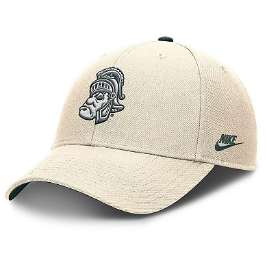 Men's Nike Natural Michigan State Spartans Rise Legacy Adjustable Hat