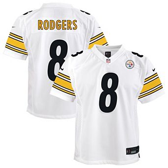 Youth Nike Aaron Rodgers White Pittsburgh Steelers Game Jersey