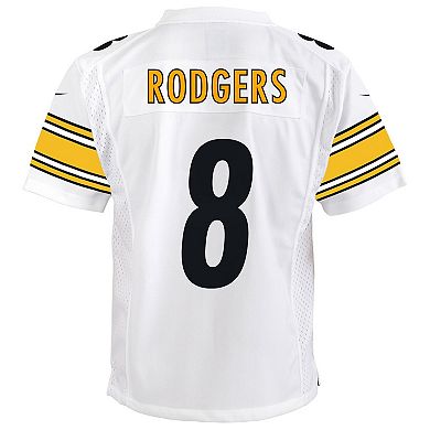 Youth Nike Aaron Rodgers White Pittsburgh Steelers Game Jersey