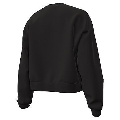 Women's Under Armour Black South Carolina Gamecocks Essentials Icon Fleece Tri-Blend Sweatshirt