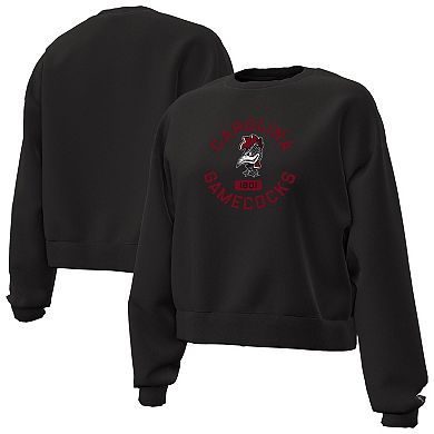 Women's Under Armour Black South Carolina Gamecocks Essentials Icon Fleece Tri-Blend Sweatshirt