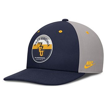 Men's Nike Navy/Gray West Virginia Mountaineers Prep Pro Performance Snapback Hat