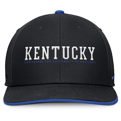 Men's Nike Black Kentucky Wildcats 2025 On-Field Pro Performance Adjustable Hat