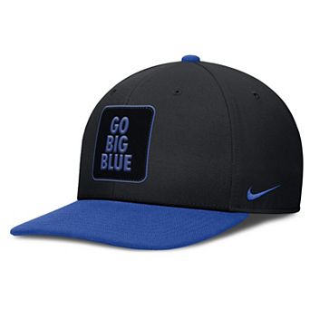 Men's Nike Black/Royal Kentucky Wildcats 2025 Sideline Campus Pro Local Snapback Hat
