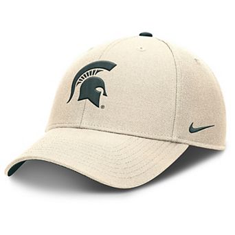 Men's Nike Natural Michigan State Spartans Rise Primetime Performance Trucker Adjustable Hat