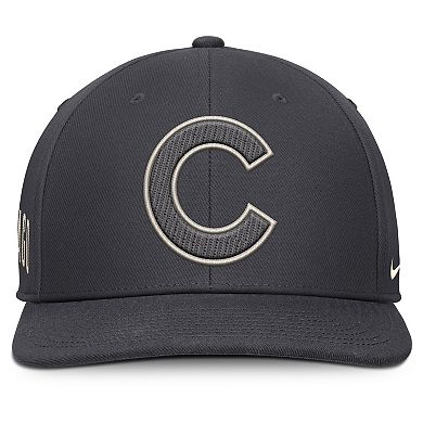 Men's Nike Anthracite Chicago Cubs Statement Pro Snapback Hat