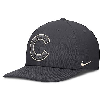 Men's Nike Anthracite Chicago Cubs Statement Pro Snapback Hat