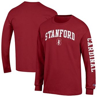 Men's Champion Cardinal Stanford Cardinal Arch Over Logo 2-Hit Long Sleeve T-Shirt